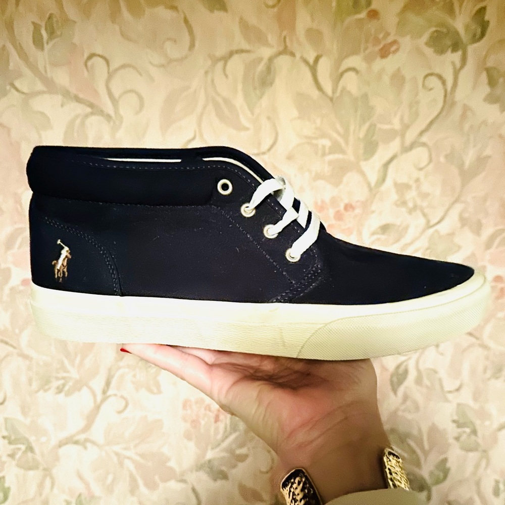 Polo by Ralph Lauren Men's Navy Keaton Chukka Sneaker Size 9 NEW!! w/out box